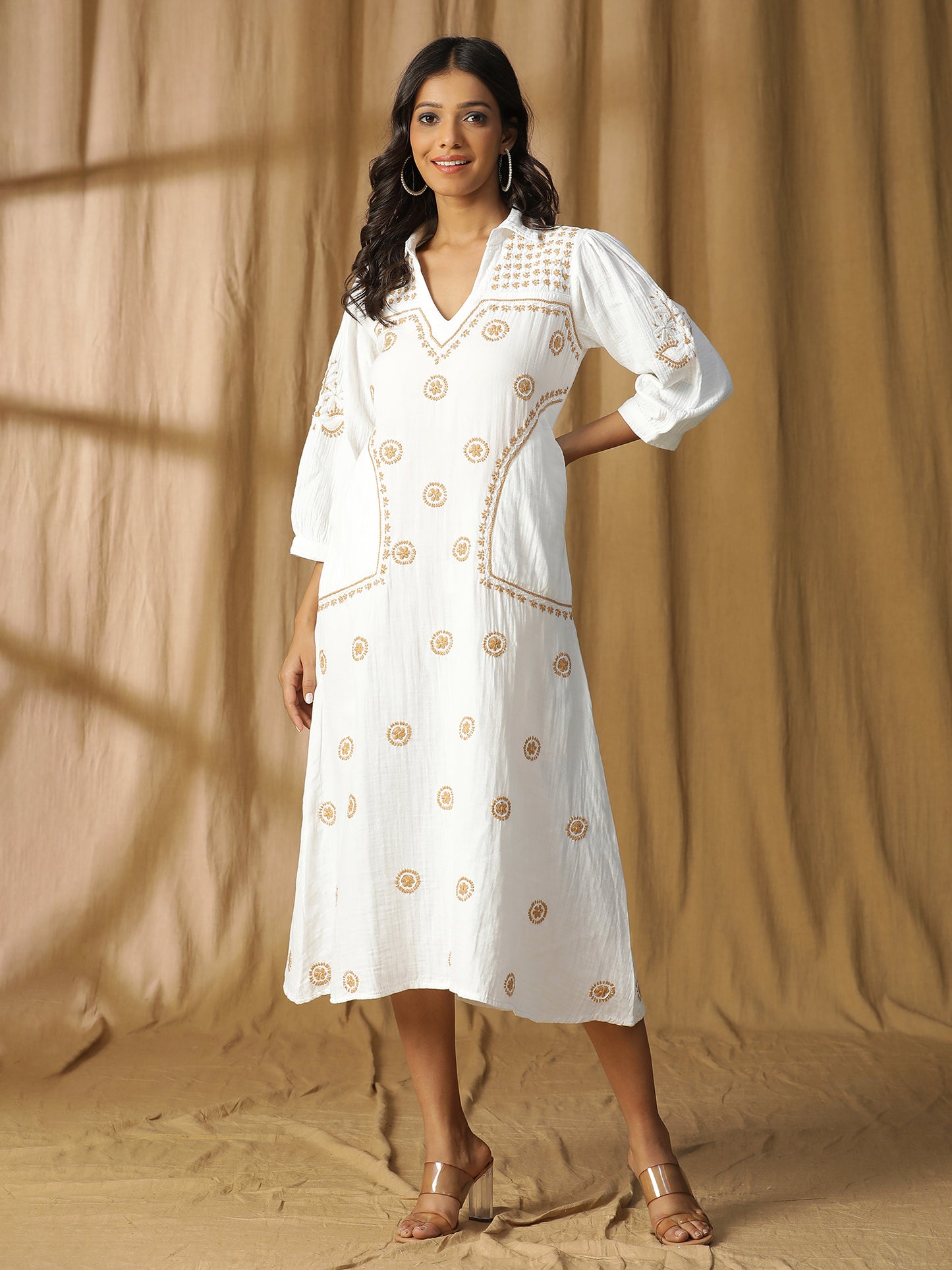 cotton chikankari dress for women Women Chikankari Kurti Paramount Chikan
