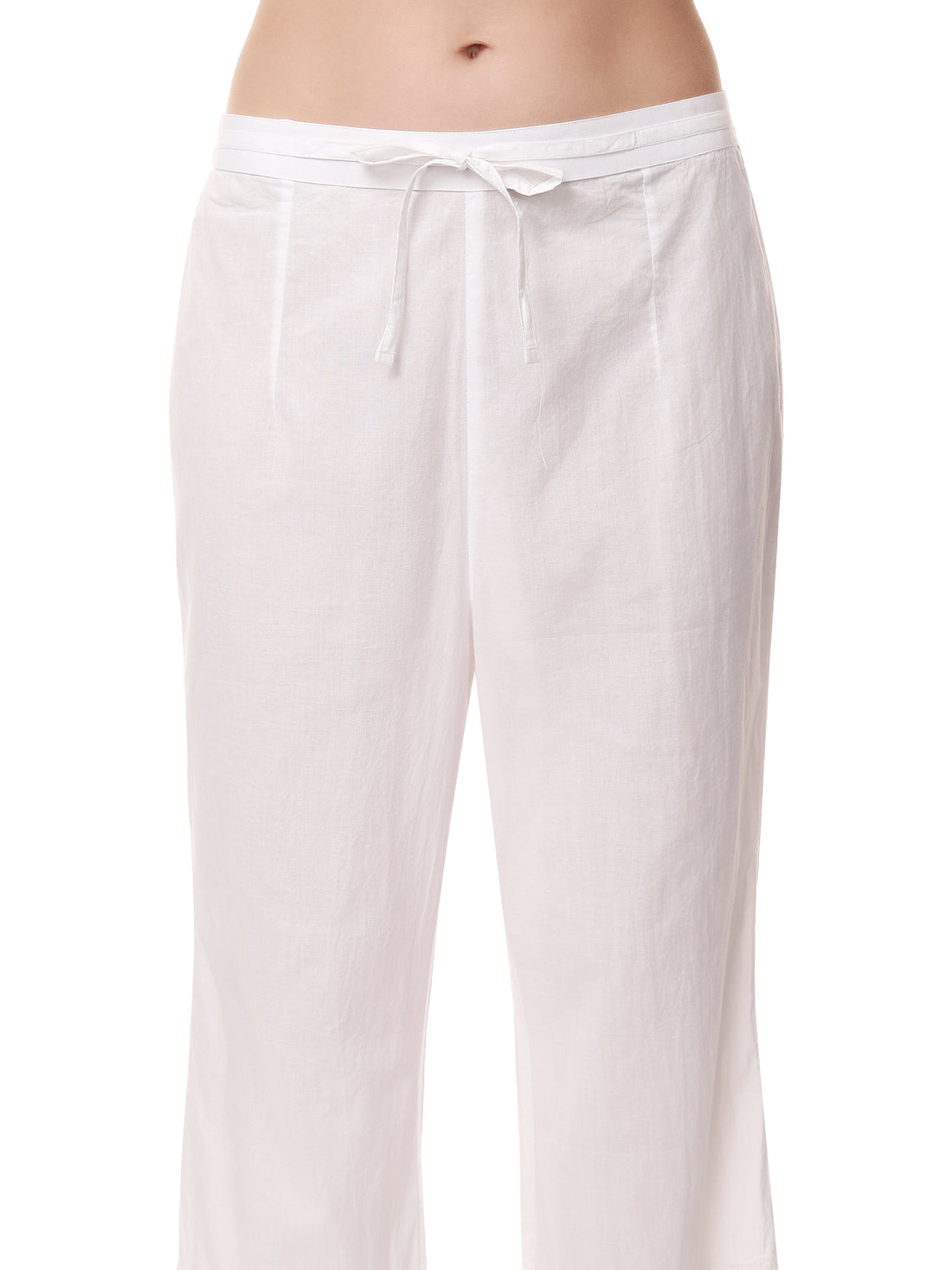 Semal handicrafts Chikankari flared bottom pants